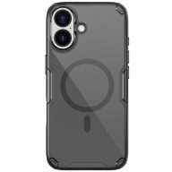   Nillkin Nature Pro Apple iPhone 17 mágneses hátlap tok, átlátszó-fekete