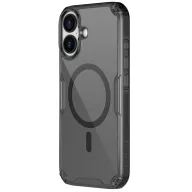  Nillkin Nature Pro Apple iPhone 17 mágneses hátlap tok, átlátszó-fekete