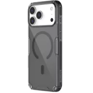   Nillkin Nature Pro Apple iPhone 17 Pro Max mágneses hátlap tok, átlátszó-fekete