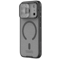   Nillkin CamShield Pro Magnetic Apple iPhone 17 Pro mágneses műanyag hátlap tok, átlátszó-fekete