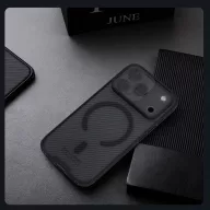   Nillkin CamShield Pro Magnetic Apple iPhone 17 Pro mágneses műanyag hátlap tok, átlátszó-fekete