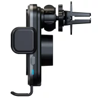   Forcell F-Grip Grand autós tartó / autós töltő szellőzőrácsba, vezeték nélküli / wireless töltéssel, 15W, ezüst