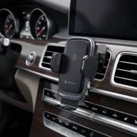   Forcell F-Grip Grand autós tartó / autós töltő szellőzőrácsba, vezeték nélküli / wireless töltéssel, 15W, ezüst