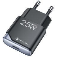   Forcell F-Energy GaN III B125101-E USB-C + USB-A töltő adapter,  PD, QC4.0, 3A, 25W, fekete