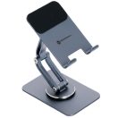 Forcell F-Grip Fold Stand 2 360 állítható / dönthető / összecsukható asztali tablet tartó, szürke