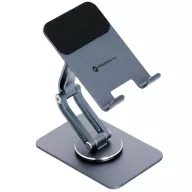   Forcell F-Grip Fold Stand 2 360 állítható / dönthető / összecsukható asztali tablet tartó, szürke