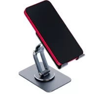   Forcell F-Grip Fold Stand 2 360 állítható / dönthető / összecsukható asztali tablet tartó, szürke
