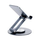 Forcell F-Grip Fold Stand 3 360 állítható / dönthető / összecsukható asztali tablet tartó, szürke