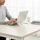 Forcell F-Grip Fold Stand X Pro állítható / összecsukható asztali notebook / laptop tartó, szürke