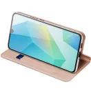 Dux Ducis Skin Pro Samsung Galaxy A17 / Galaxy A18 kitámaszható műbőr tok kártyatartóval, rozéarany