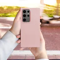   Frame Xiaomi Redmi 15C 4G / 15C 5G közepesen ütésálló tok kameravédő kerettel, rózsaszín