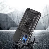   Tech-Protect Camshield Pro Xiaomi Redmi 15C 4G (171,6) strapabíró tok kameravédelemmel, kitámasztóval, fekete