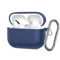 Tech-Protect AirPods Pro 3 szilikon tok, karabinerrel, kék