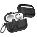 Tech-Protect Slim Hook AirPods Pro 3 strapabíró tok karabinerrel, fekete