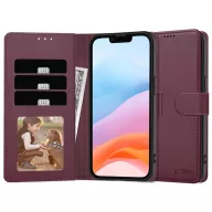   Tech-Protect Wallet Samsung Galaxy A17 / Galaxy A18 flip / kinyitható tok kártyatartóval, bordó
