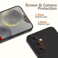   Tech-Protect Icon Samsung Galaxy A17 / Galaxy A18 szilikon tok mikroszálas béléssel, kék