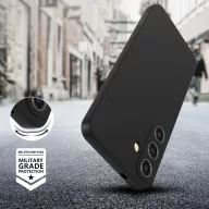   Tech-Protect Icon Samsung Galaxy A17 / Galaxy A18 szilikon tok mikroszálas béléssel, fekete