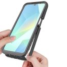 Tech-Protect Defense Samsung Galaxy A17 strapabíró tok kijelzővédő kerettel, fekete