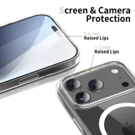   Tech-Protect Flexair Hybrid Google Pixel 10 / Pixel 10 Pro hátlap tok, MagSafe, átlátszó