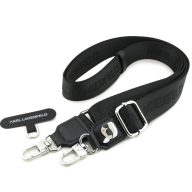  Karl Lagerfeld Universal Crossbody Strap Karl Patch univerzális nyak / vállpánt, fekete