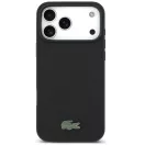 Lacoste Iconic Petit Pique Apple iPhone 17 Pro Max MagSafe tok + kártyatartó pénztárca, fekete