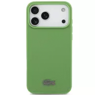   Lacoste Iconic Petit Pique Apple iPhone 17 Pro MagSafe tok + kártyatartó pénztárca, zöld