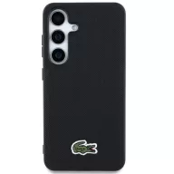   Lacoste Iconic Petit Pique Woven Logo Samsung Galaxy S25 MagSafe tok, fekete