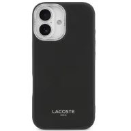   Lacoste PU Leather Champs Elysees Apple iPhone 17 MagSafe tok kameravédő peremmel, fekete
