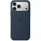 Apple iPhone 17 Pro Max gyári szilikon tok, MagSafe, sötétkék