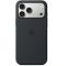 Apple iPhone 17 Pro gyári szilikon tok, MagSafe, fekete