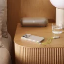 Apple iPhone 17 Pro Max Beats gyári Kickstand tok, MagSafe, Camera Control kompatibilis, kitámasztható, mészkőszürke