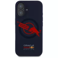   Red Bull Red Bull HC Silicone ORBR20 Logo Red Lining Apple iPhone 16 MagSafe tok, tengerészkék