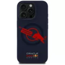 Red Bull Red Bull HC Silicone ORBR20 Logo Red Lining Apple iPhone 16 Pro MagSafe tok, tengerészkék