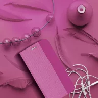   Forcell Sensitive Xiaomi Redmi 15 4G / Redmi 15 5G oldalra nyíló flip tok, világos rózsaszín
