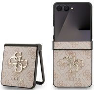   Guess PU 4G Metal Logo Samsung Galaxy Z Flip 7 hátlap tok, rózsaszín