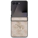 Guess PU 4G Metal Logo Samsung Galaxy Z Flip 7 hátlap tok, rózsaszín