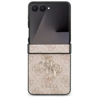   Guess PU 4G Metal Logo Samsung Galaxy Z Flip 7 hátlap tok, rózsaszín
