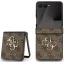 Guess PU 4G Metal Logo Samsung Galaxy Z Flip 7 hátlap tok, barna