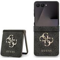   Guess PU 4G Metal Logo Samsung Galaxy Z Flip 7 hátlap tok, szürke