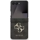 Guess PU 4G Metal Logo Samsung Galaxy Z Flip 7 hátlap tok, szürke
