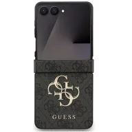   Guess PU 4G Metal Logo Samsung Galaxy Z Flip 7 hátlap tok, szürke