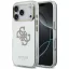 Guess PC/TPU Mirror 4G Glitter Logo Apple iPhone 17 Pro csillámos hátlap tok kameravédő peremmel, MagSafe, arany