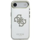 Guess PC/TPU Mirror 4G Glitter Logo Apple iPhone Air (2025) csillámos hátlap tok kameravédő peremmel, MagSafe, arany