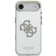   Guess PC/TPU Mirror 4G Glitter Logo Apple iPhone Air (2025) csillámos hátlap tok kameravédő peremmel, MagSafe, arany