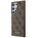 Guess 4G Big Logo Samsung Galaxy S24 Ultra hátlap tok, barna