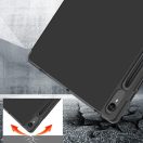 Origami Smart Case Samsung Galaxy Tab S7 / Tab S8 mappa tok, érintőceruza tartóval, fekete