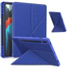 Origami Smart Case Apple iPad Air 11 (2024 / 2025) / iPad Air 4 / 5 (2020 / 2022) mappa tok, érintőceruza tartóval, kék