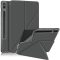 Origami Smart Case Apple iPad 11 2025 / iPad 10.9 2022 mappa tok, érintőceruza tartóval, szürke