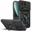 Tech-Protect Camshield Pro Xiaomi Redmi Note 13 Pro / 14S / Poco M6 Pro 4G strapabíró tok kameravédelemmel, kitámasztóval, fekete