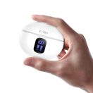 Tech-Protect Ultraboost Pro 2 TWS vezeték nélküli fülhallgató, töltést jelző kijelzővel, fehér